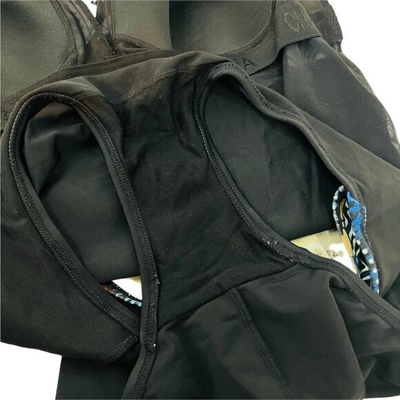 Christina One Piece Swimsuit Size 20W Side Tie Faux Wrap Flattering Built in Bra - Picture 4 of 7